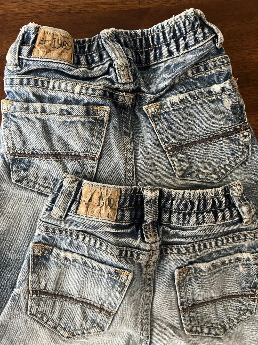 The Children's Place Boys' Light and Dark Blue Jeans Trio
